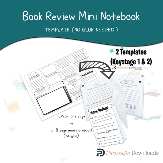 Book Review Mini Notebook Printable