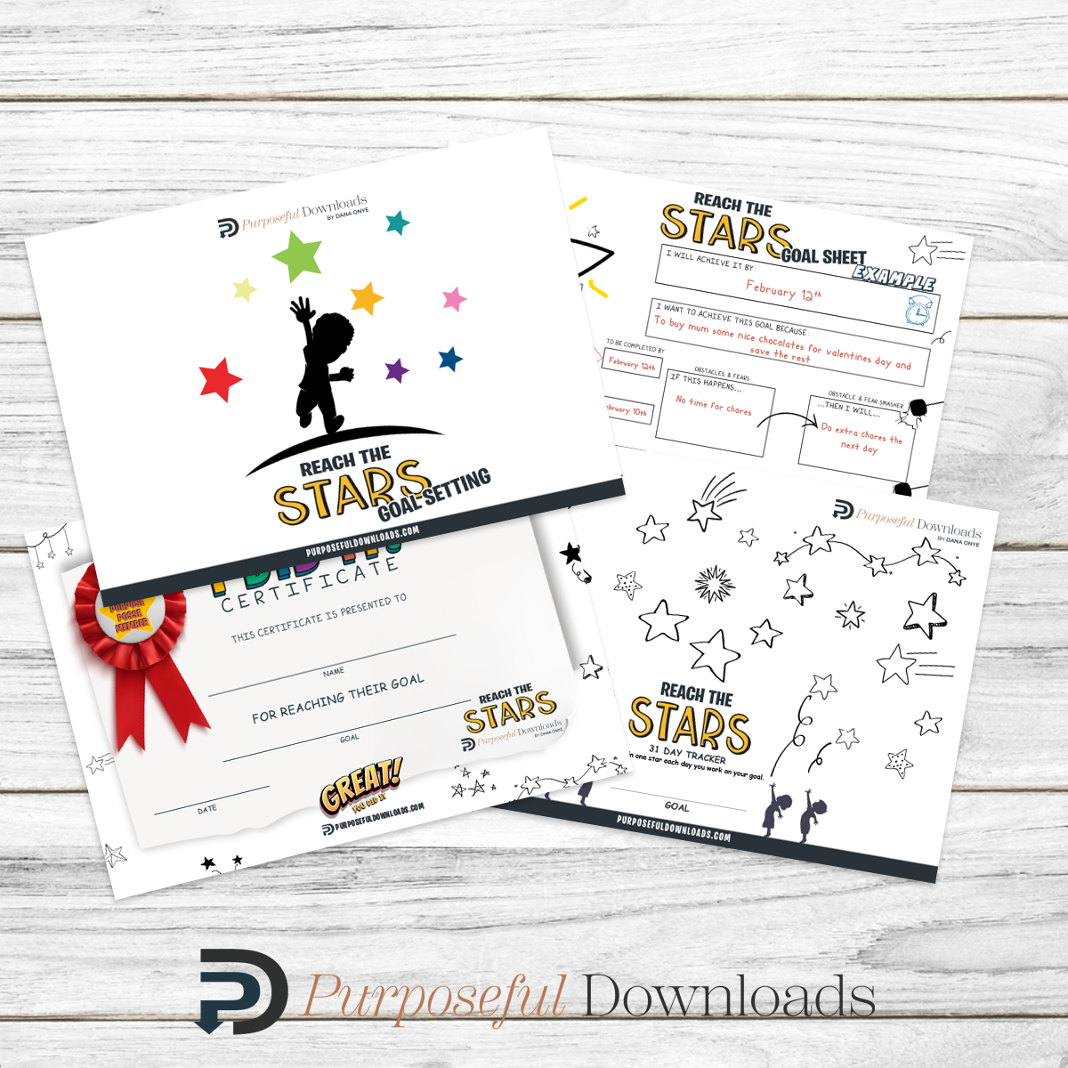 Reach the Stars Goal Activity Kit [EDITABLE]